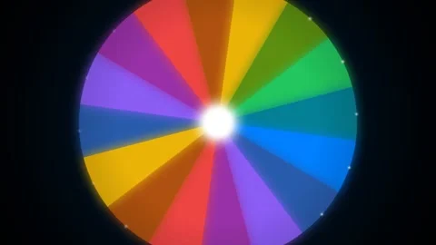 Colorful Motion Wheel Dynamic Abstract Bright Vibrant Spectrum Loop. Stock Footage 342662044