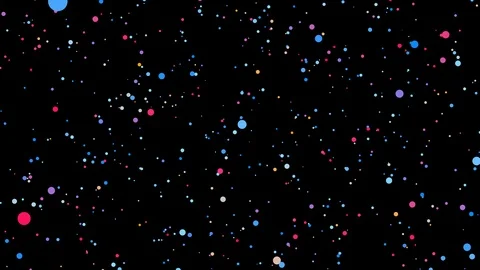Colorful moving Dots CG Animation Stock Footage
