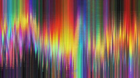 Colorful moving glitch effect with vibrant distortion and digital noise Video stock 314649176