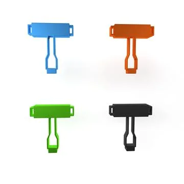 Colorful Multi-Function All-In-One portable skate tool T-tool for skateboar.. Stock Illustration