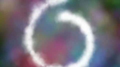 Colorful multicolored clouds with white spiral, cgi effect, 4k Stock Footage 39833596