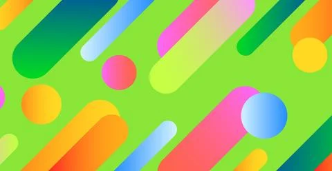 Colorful multicolored panoramic abstract background from different geometri.. Stock Illustration