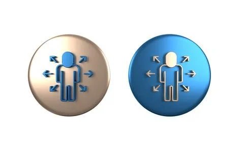 Colorful Multitasking manager working icon isolated on white background. Ci.. Stock Illustration