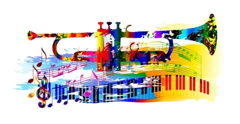 Colorful music instruments design. Vector illustration Illustrazione stock