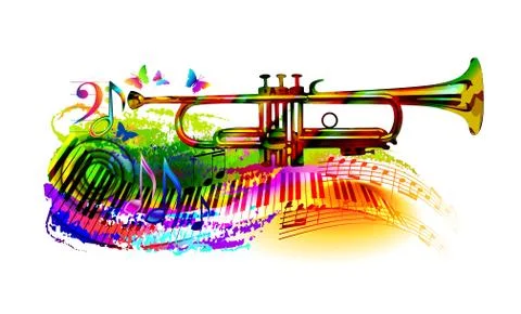 Colorful music instruments design. Vector illustration Illustrazione stock
