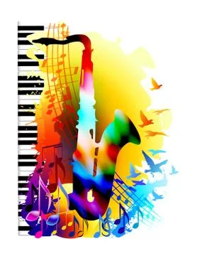 Colorful music instruments design. Vector illustration Stock Illustration