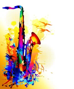 Colorful music instruments design. Vector illustration Stock Illustration