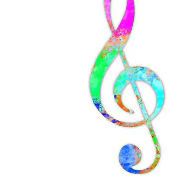 Colorful Musical Notes Stock Illustration