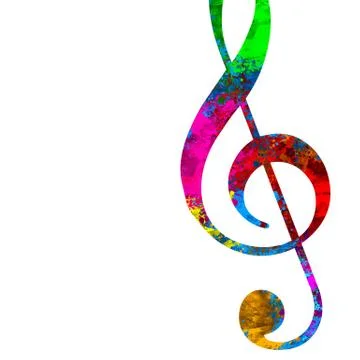 Colorful Musical Notes Stock Illustration