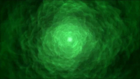 Colorful Nebula Cloud Rotating Vortex Animation - Loop Green Stock Footage 85129688