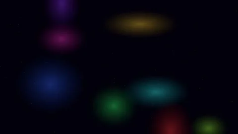 Colorful Nebula Cloud in Space with Multicolored Lights Animation Stock Footage 340364431