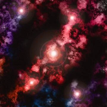 Colorful nebula Stock Illustration