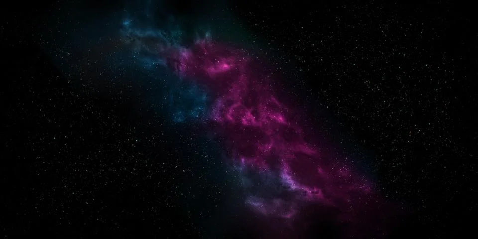 Colorful Nebula in Space Background. Using for Space star background Stock Photos
