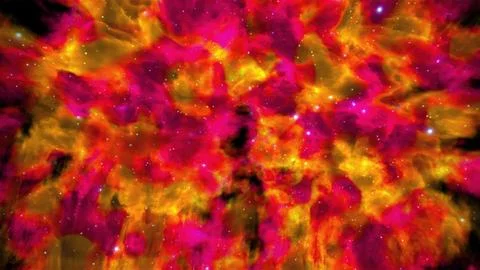 Colorful nebula in space Illustrazione stock