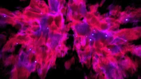 Colorful nebula in space Illustrazione stock