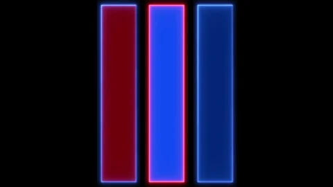 Colorful neon bars. flashing LOOP 4K_ vertical outwards Stock Footage 105301407
