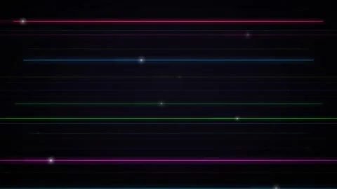 Colorful Neon Blinking Lines Horizontal Background 動画素材 344280874