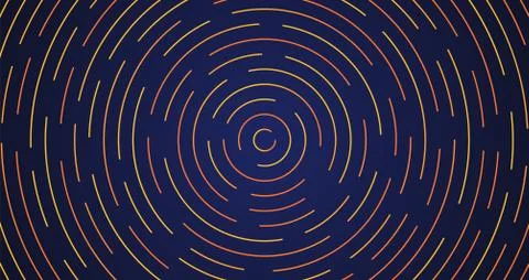 Colorful neon circle dashed lines, vector illustration イラスト素材