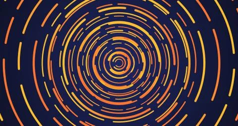 Colorful neon circle dashed lines, vector illustration イラスト素材