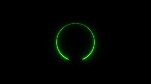 Colorful neon circle frame loading icon animation. lines Blinking Loop Anim.. Stock Footage 309527594