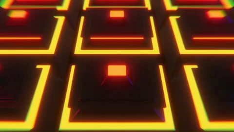 Colorful Neon Cube Stock Footage 279058656
