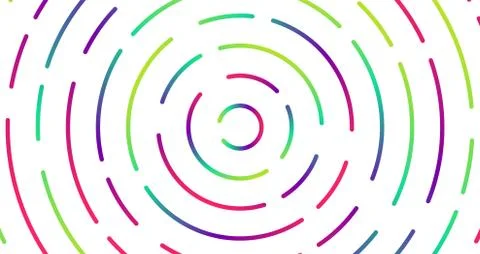 Colorful neon dashed lines, vector illustration Stock Illustration