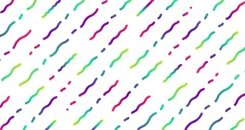 Colorful neon dashed lines, vector illustration 스톡 일러스트