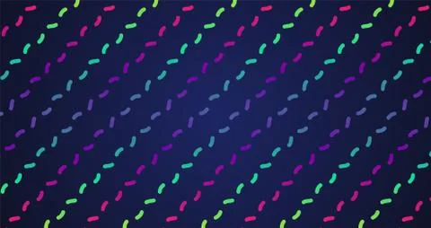 Colorful neon dashed lines, vector illustration 스톡 일러스트