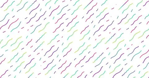 Colorful neon dashed lines, vector illustration 스톡 일러스트