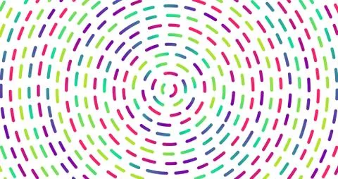 Colorful neon dashed lines, vector illustration Stockillustratie