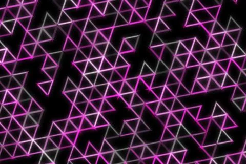 Colorful neon geometric pattern with triangles and lines Stock-Illustration