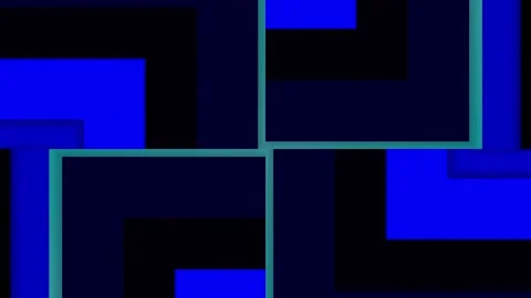 Colorful neon geometric pattern which are moving and glowing Stock Footage 162654859