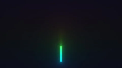 Colorful neon light in dark space creates a visual effect Stock Footage 338192197