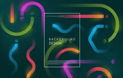 Colorful neon pattern Stock Illustration