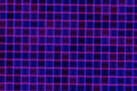 Colorful neon plaid pattern with bright lines and squares 库存插图