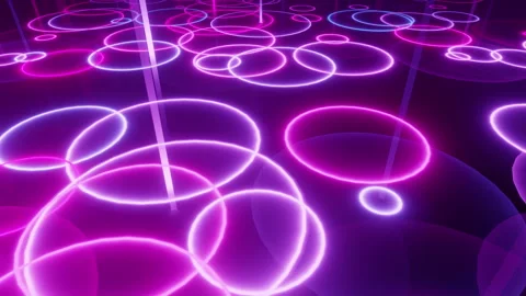 Colorful Neon Ripple Background Video stock 246704652