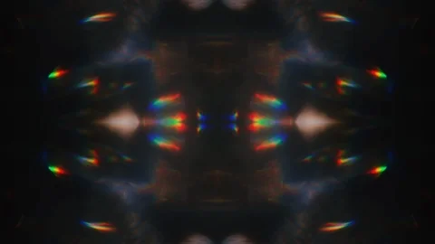 Colorful neon sci-fi trendy glittering background. Fractal ornaments. Stock Footage 107680320