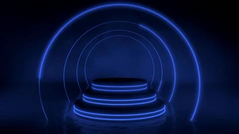 Colorful Neon Stage Lighting Loop 2 스톡 동영상 213931805
