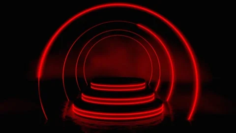 Colorful Neon Stage Lighting Loop 1 Stock-Footage 213931894