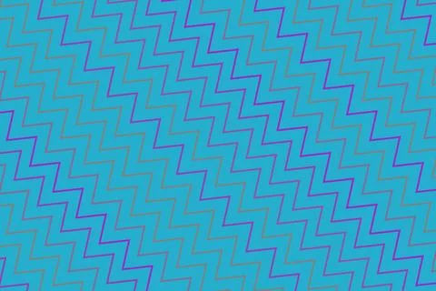 Colorful neon zigzag pattern on digital background Stock Illustration