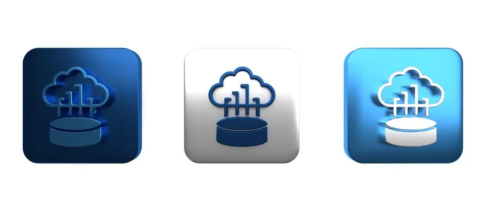 Colorful Network cloud connection icon isolated on white background. Social.. Illustrazione stock