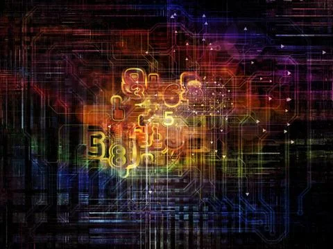 Colorful Network Illustrazione stock