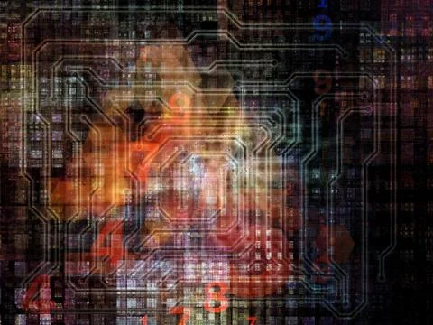 Colorful Network Illustrazione stock