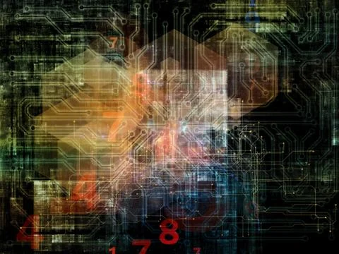 Colorful Network Illustrazione stock