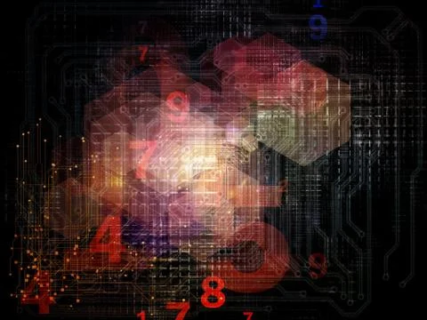 Colorful Network Illustrazione stock