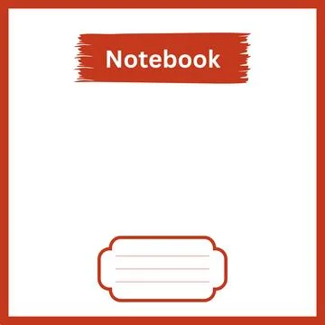 Colorful Notebook design. Notebook template design. Notebook design Stock Illustration