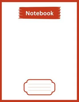 Colorful Notebook design. Notebook template design. Notebook design Stock Illustration