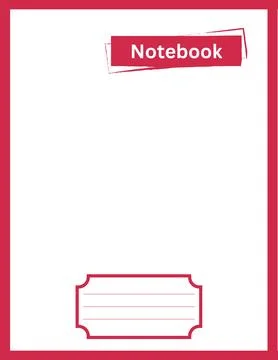 Colorful Notebook design. Notebook template design. Notebook design Stock Illustration