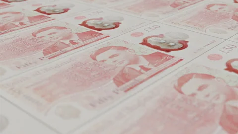 Colorful notes in red and pink hues Stock Footage 312815650