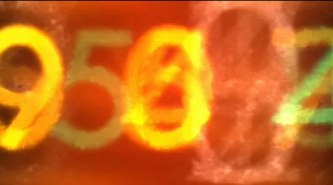 Colorful numbers Stock Footage 521036